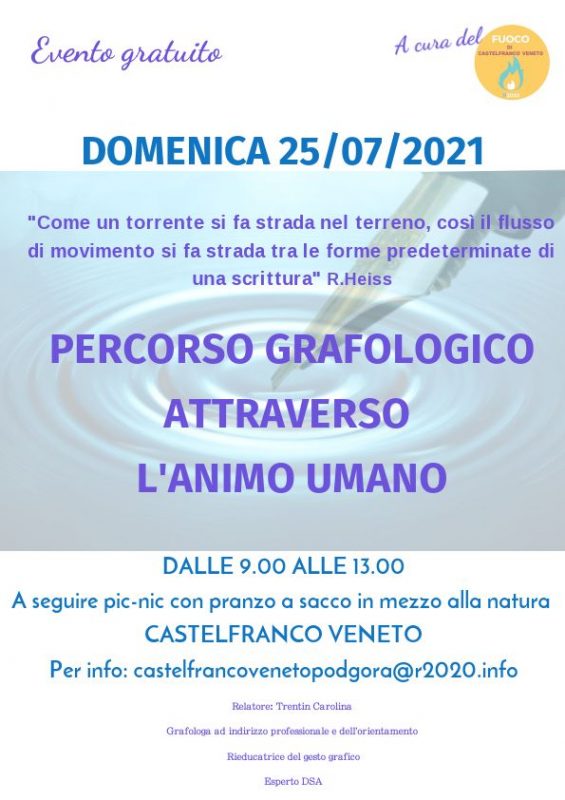 Giornata Grafologica - Fuoco di Castelfranco V.to